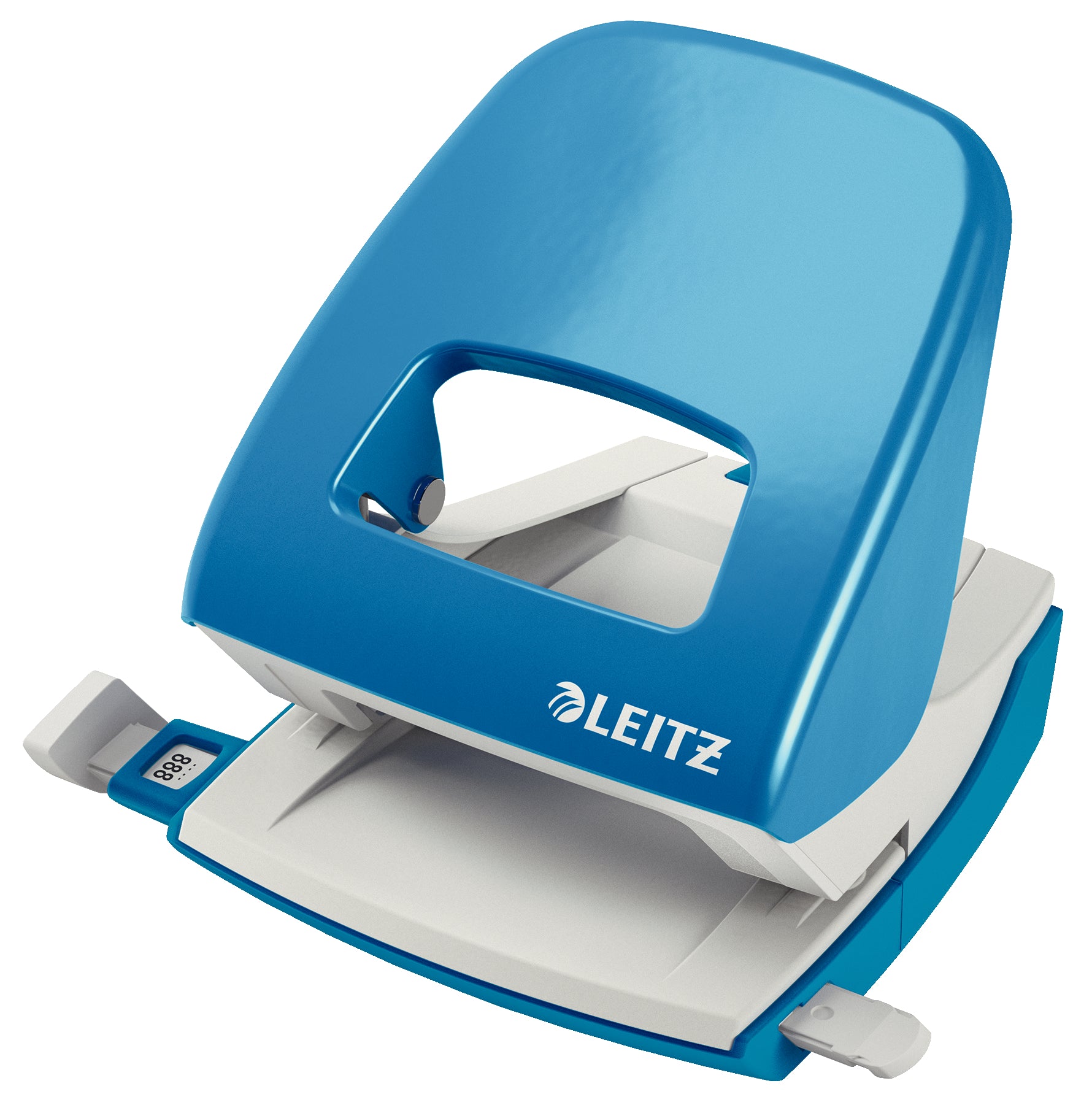 PERFORATOR 30 COLI MODEL 5008 METALIC ALBASTRU DESCHIS LEITZ PERFORATOR 30 COLI MODEL 5008 METALIC ALBASTRU DESCHIS LEITZ